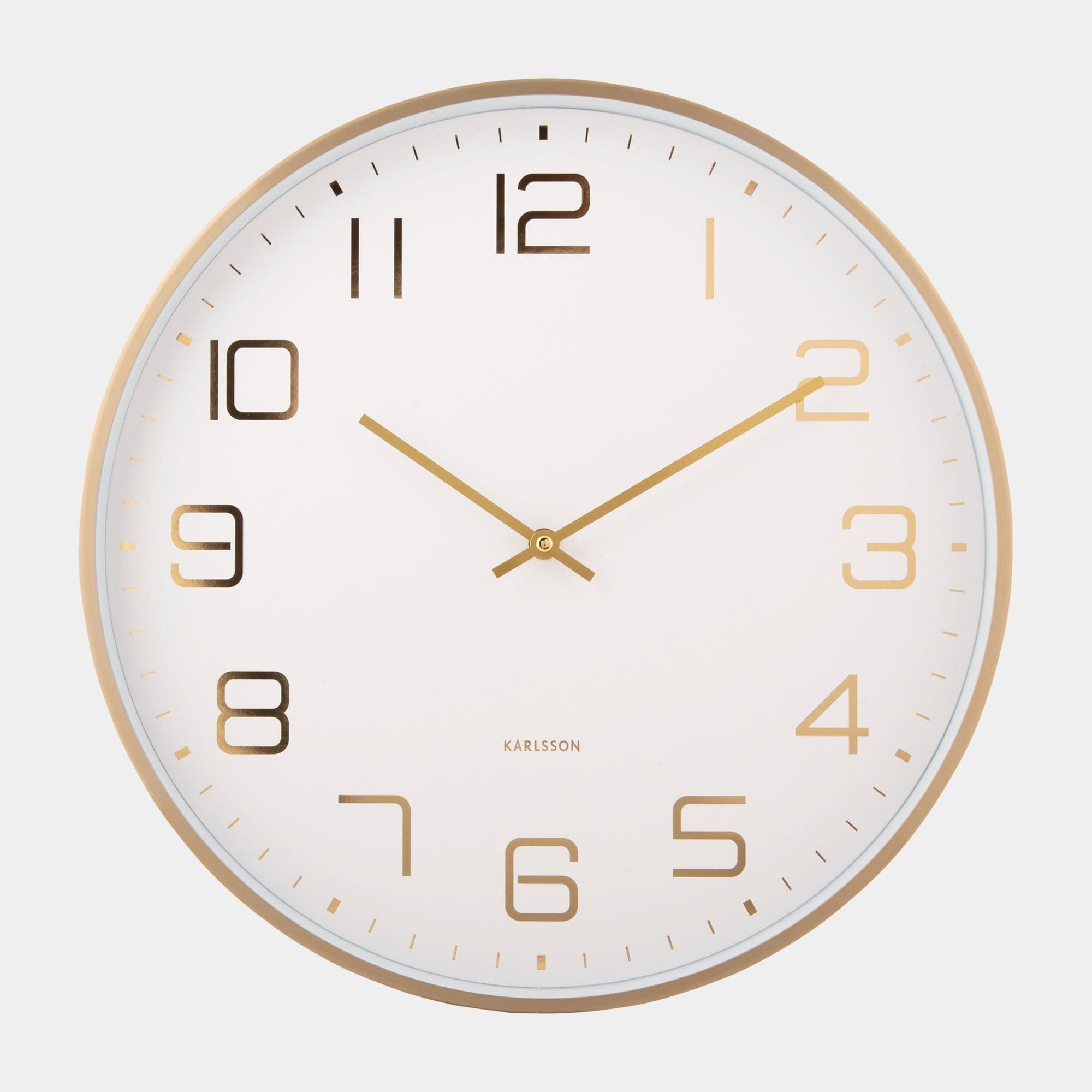 Elegance Glow - Wall Clock White