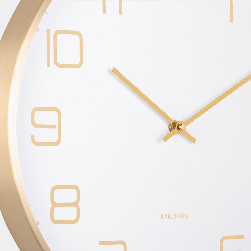 Elegance Glow - Wall Clock White