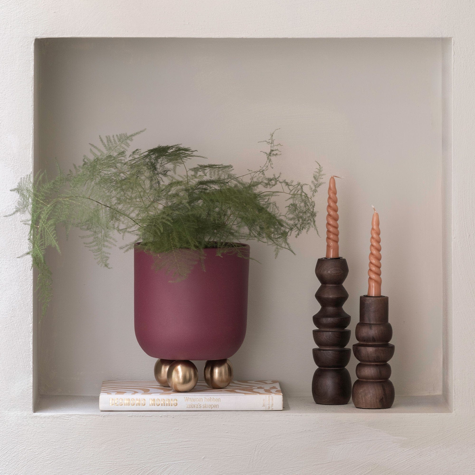 Estilo - Plant Pot Small Burgundy