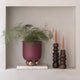 Estilo - Plant Pot Small Burgundy