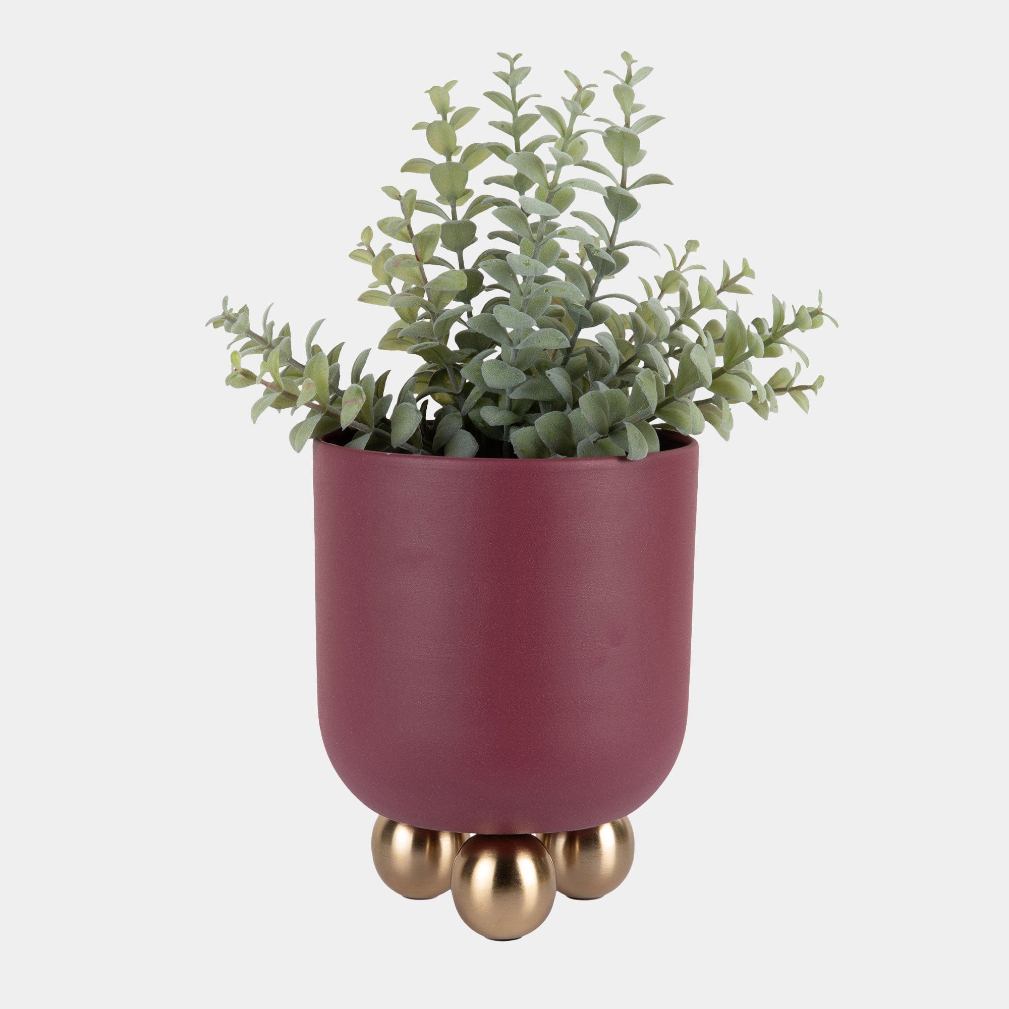 Estilo - Plant Pot Small Burgundy