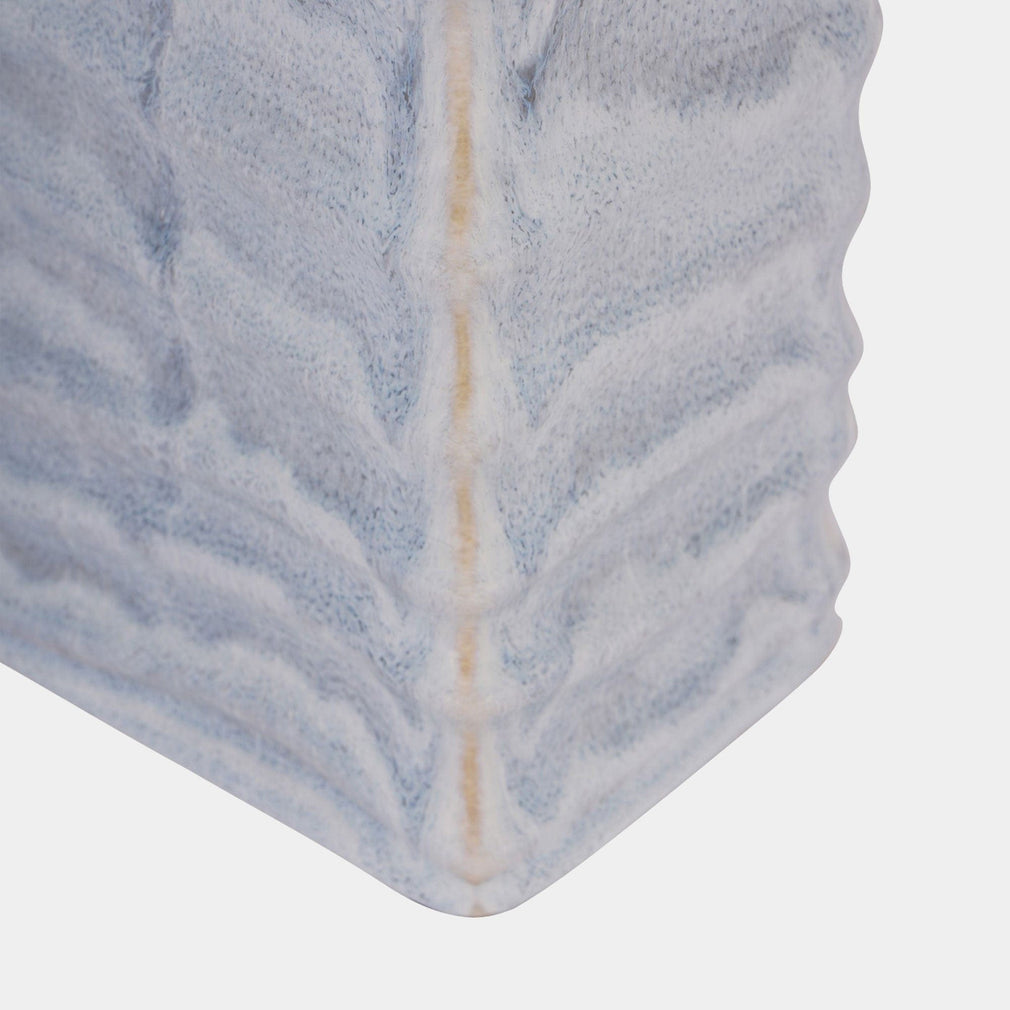 Sereno - Rectangle Vase, Blue Reactive Glaze