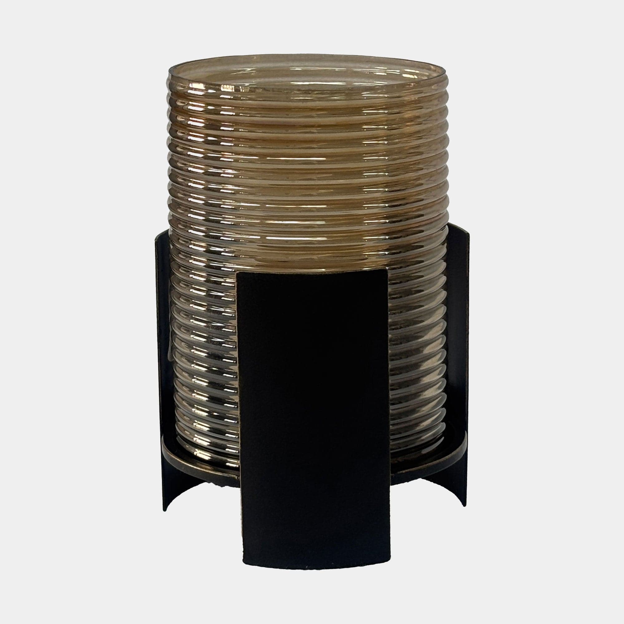 Belvedere - Black Ribbed Hurricane, Small