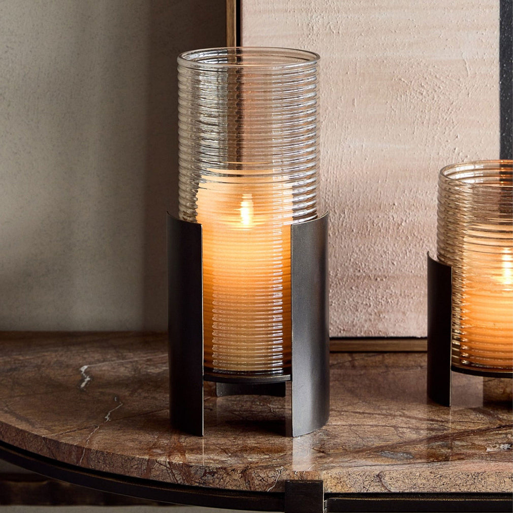 Belvedere - Black Ribbed Hurricane, Large