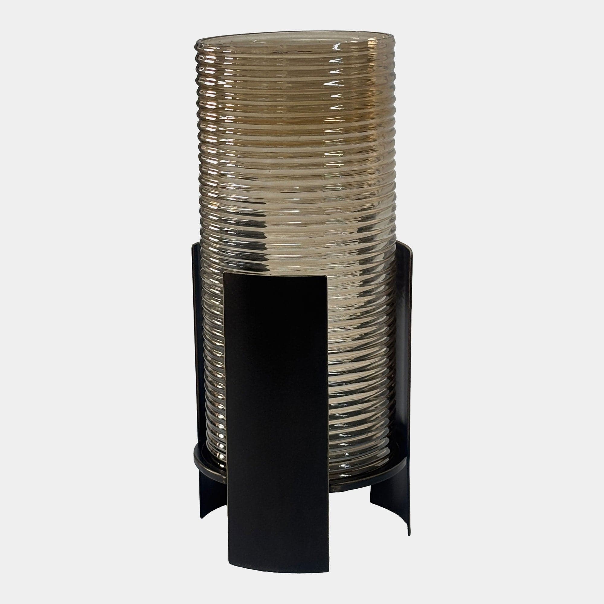 Belvedere - Black Ribbed Hurricane, Large