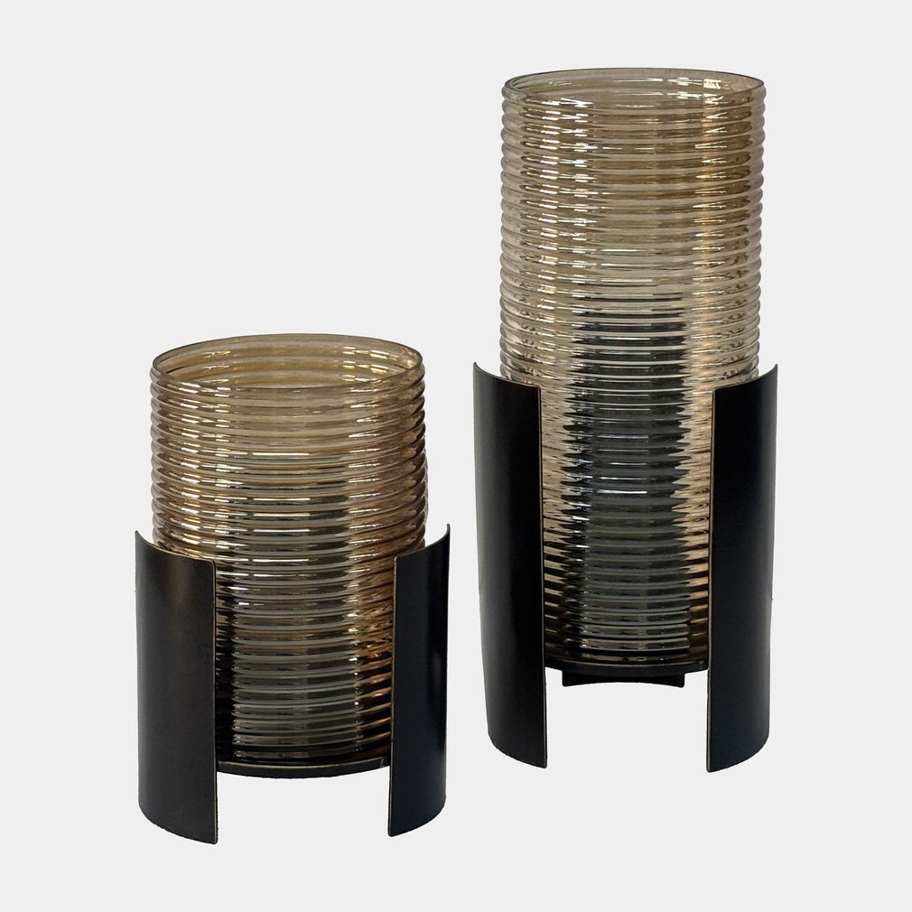 Belvedere - Black Ribbed Hurricane, Large