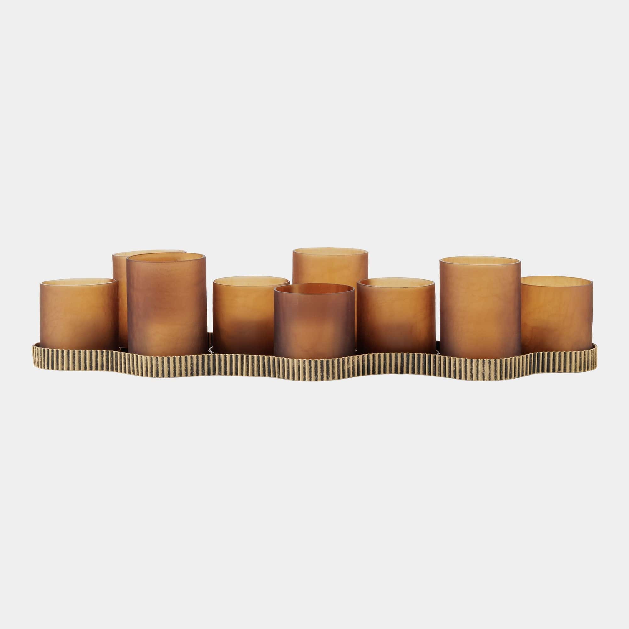 Granada - Aged Gold 9 Light Candle Holder