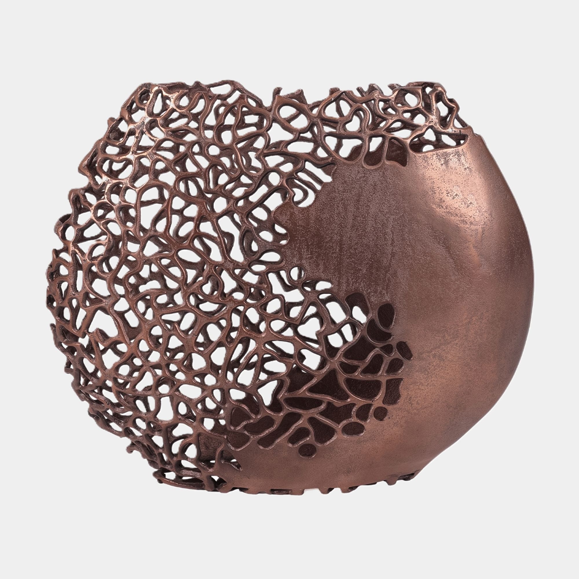 Apo Coral - Raw Bronze Ellipse Vase