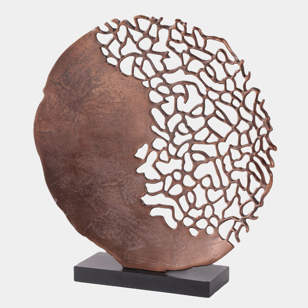Apo Coral - Raw Bronze Sculpture