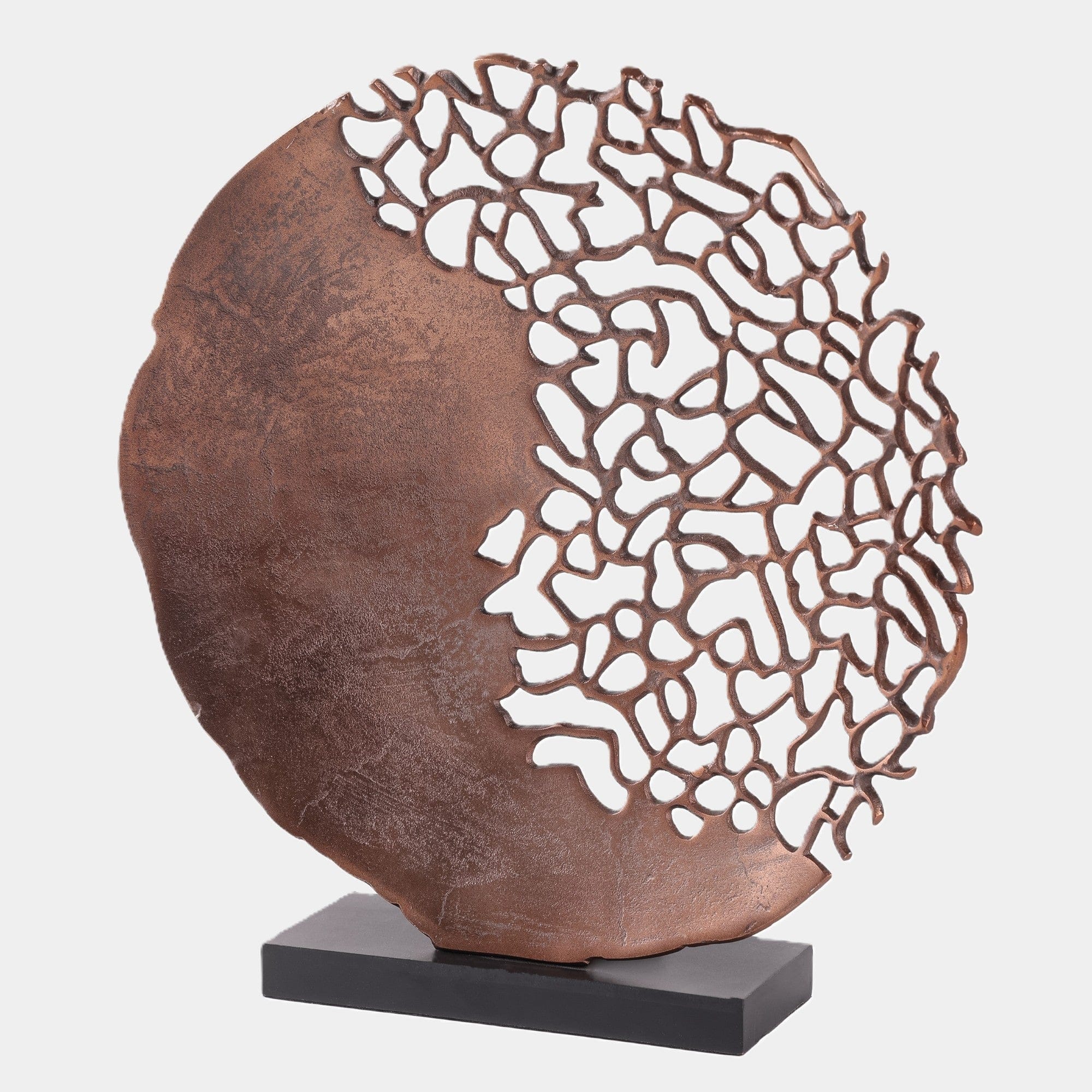 Apo Coral - Raw Bronze Sculpture