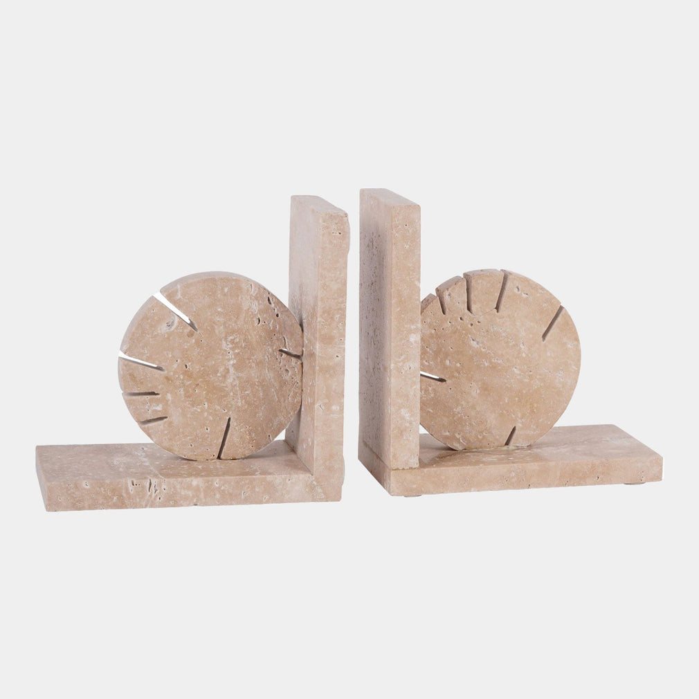 Catania - Travertine Bookends