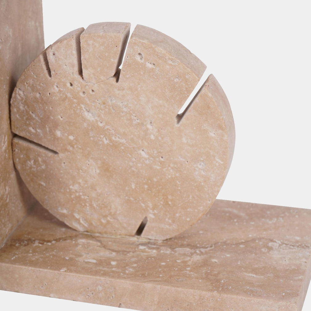 Catania - Travertine Bookends