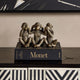 Three Wise Monkeys - Antique Gold