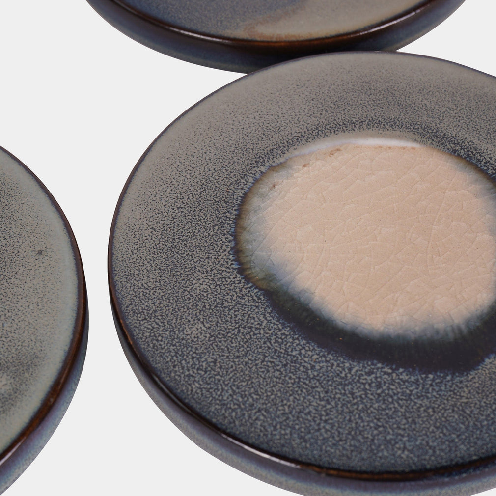 Medway - Reactive Glaze Blue Coaster Set of 4