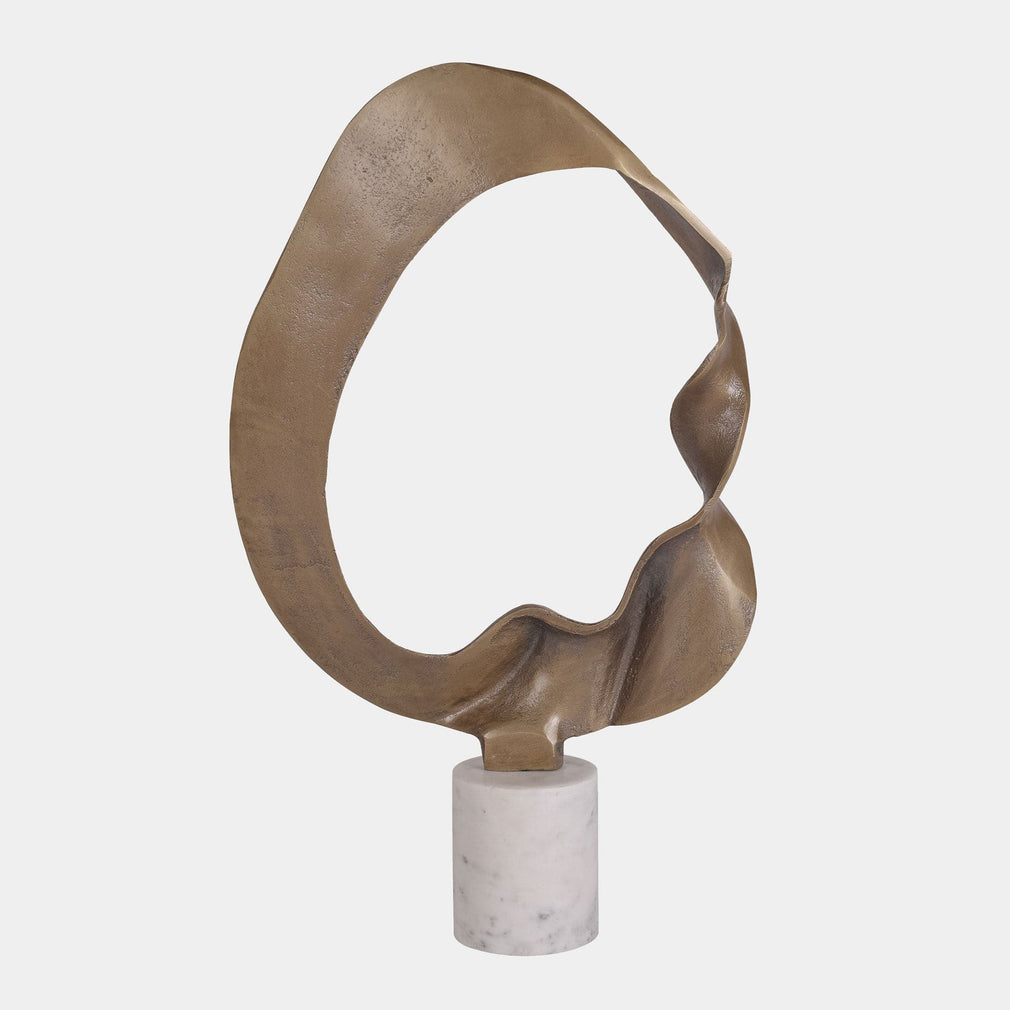 Kentford - Sculpture on Marble Base, Bronze