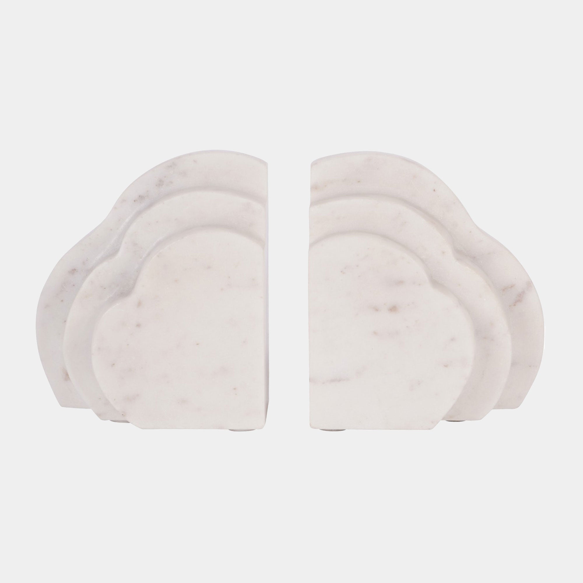 Genoa - Marble Cloud Bookends