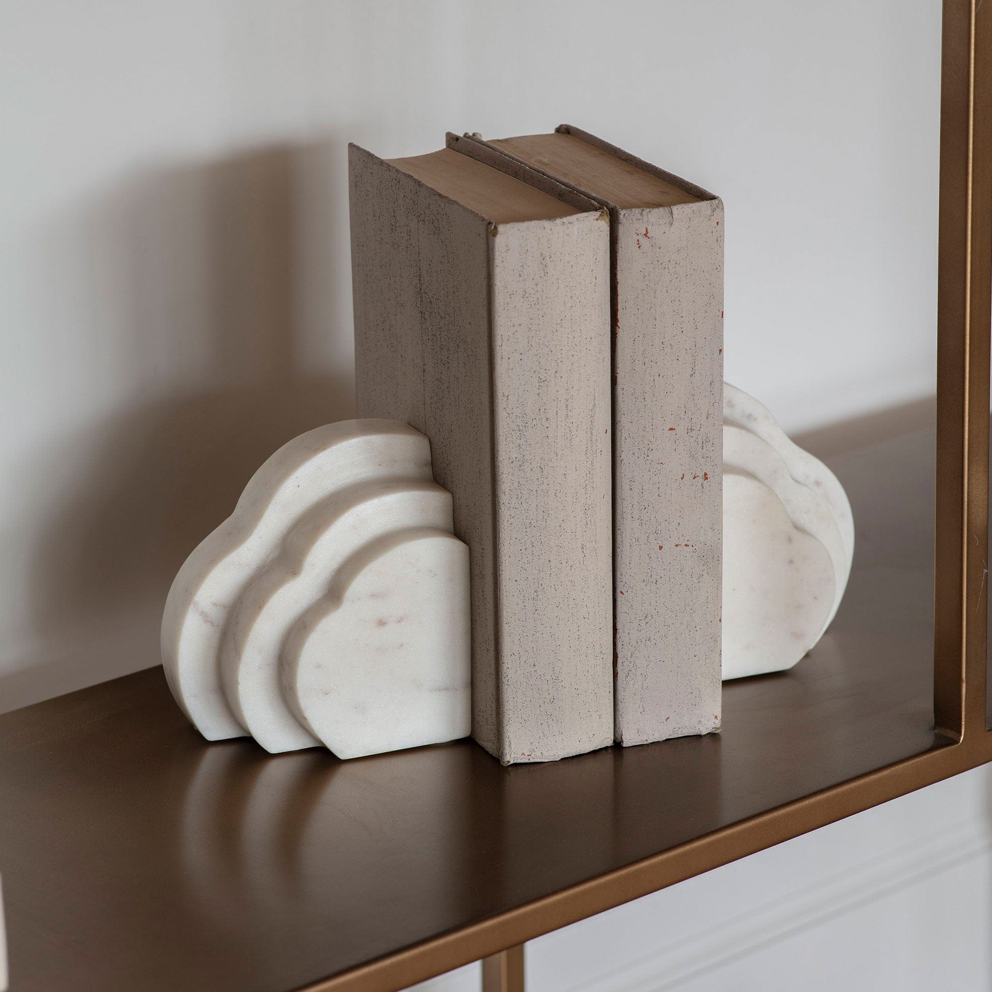 Genoa - Marble Cloud Bookends