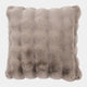 Glam - Taupe Faux Fur Cushion 50x50cm