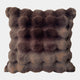 Glam - Chocolate Faux Fur Cushion 50x50cm