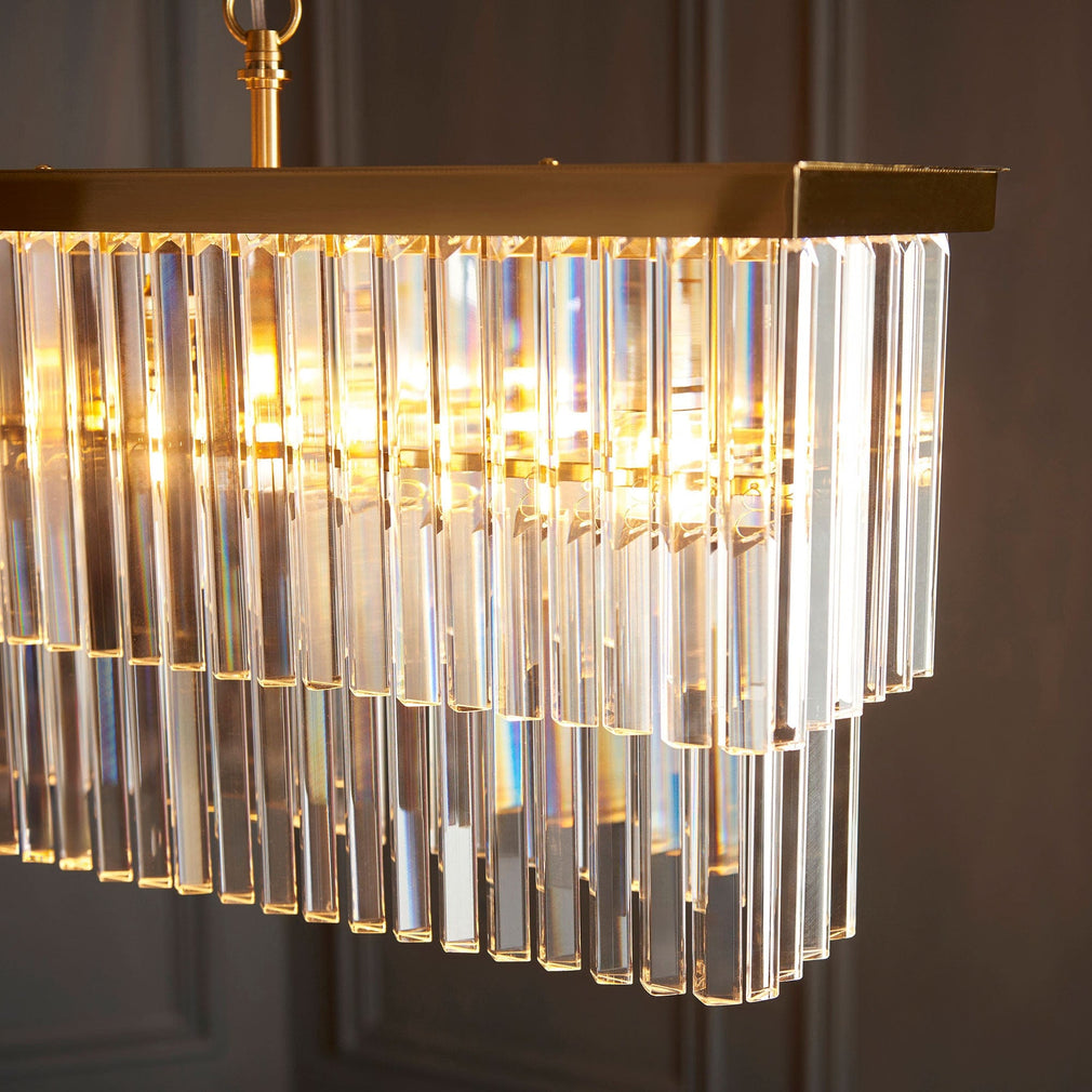 Rhonda - Ceiling Bar Light, Aged Brass