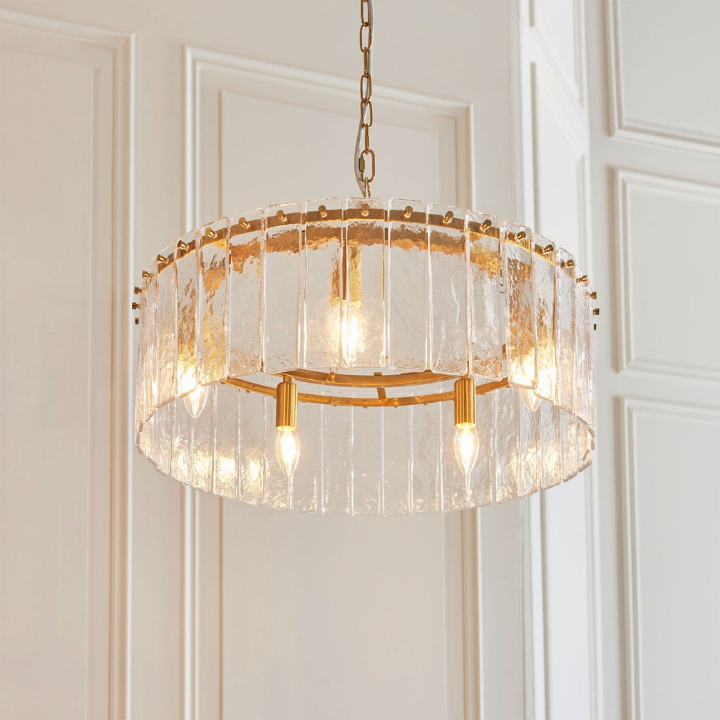 Misha - Pendant Ceiling Light, Aged Brass