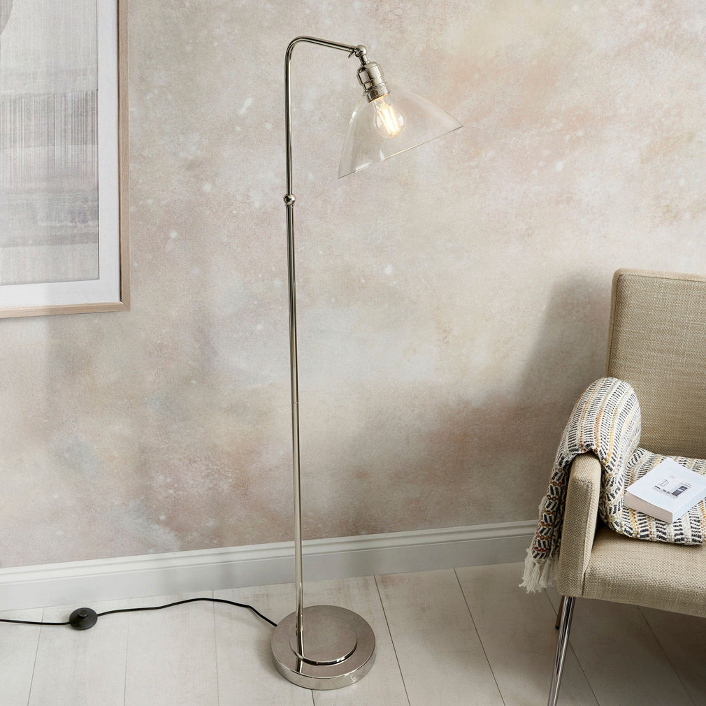 Kinver Nickel - Floor Lamp