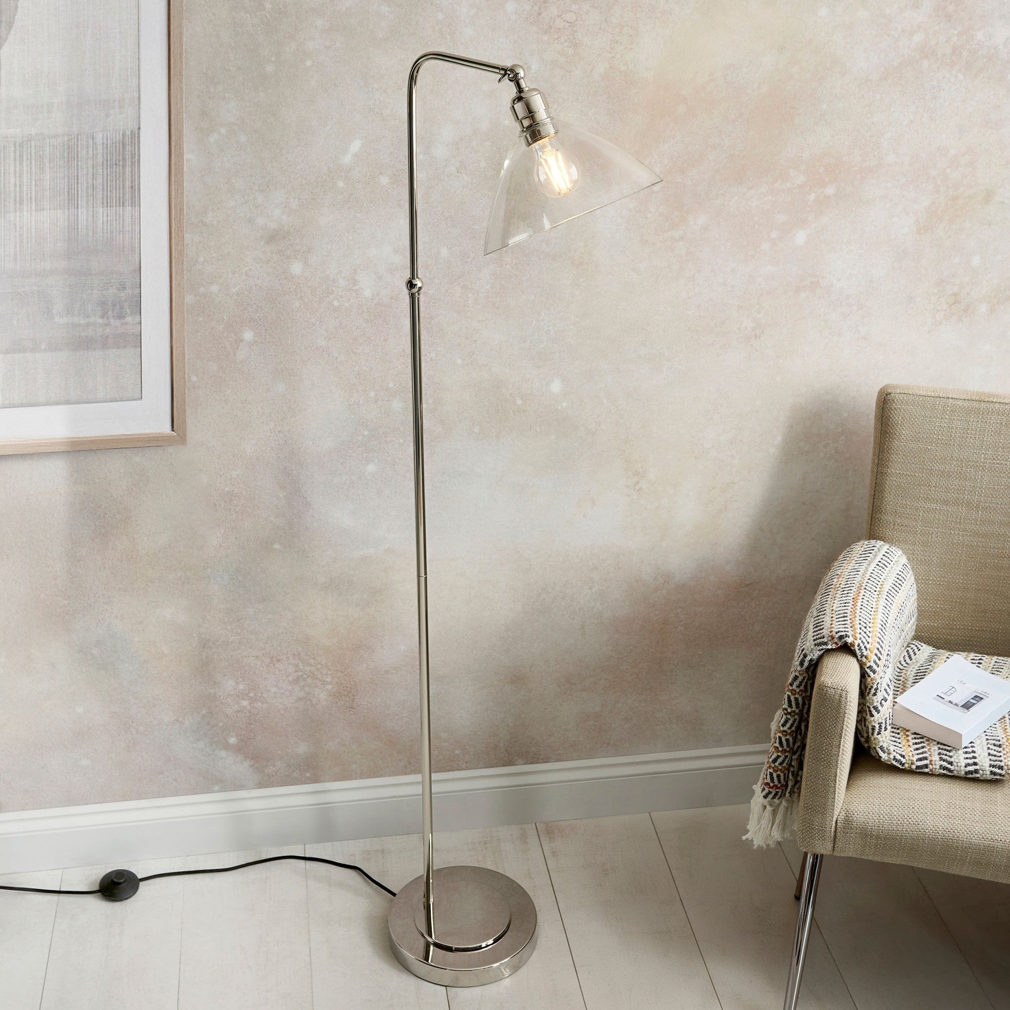 Kinver Nickel - Floor Lamp