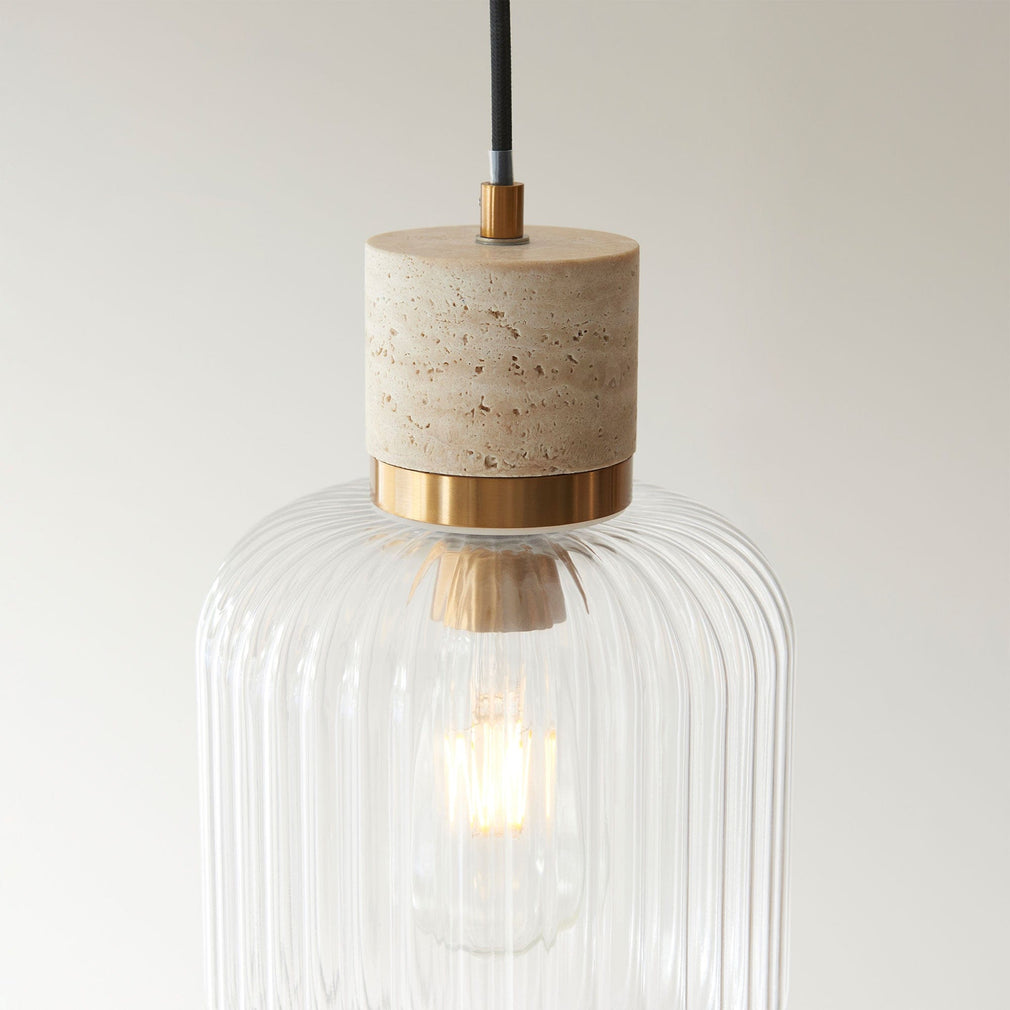Cavern - Pendant Ceiling Light, Beige Marble
