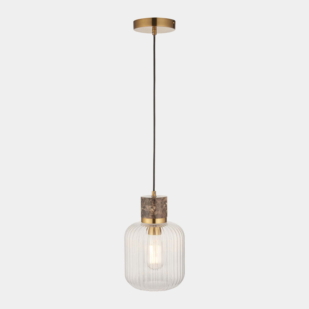 Cavern - Pendant Ceiling Light, Brown Marble