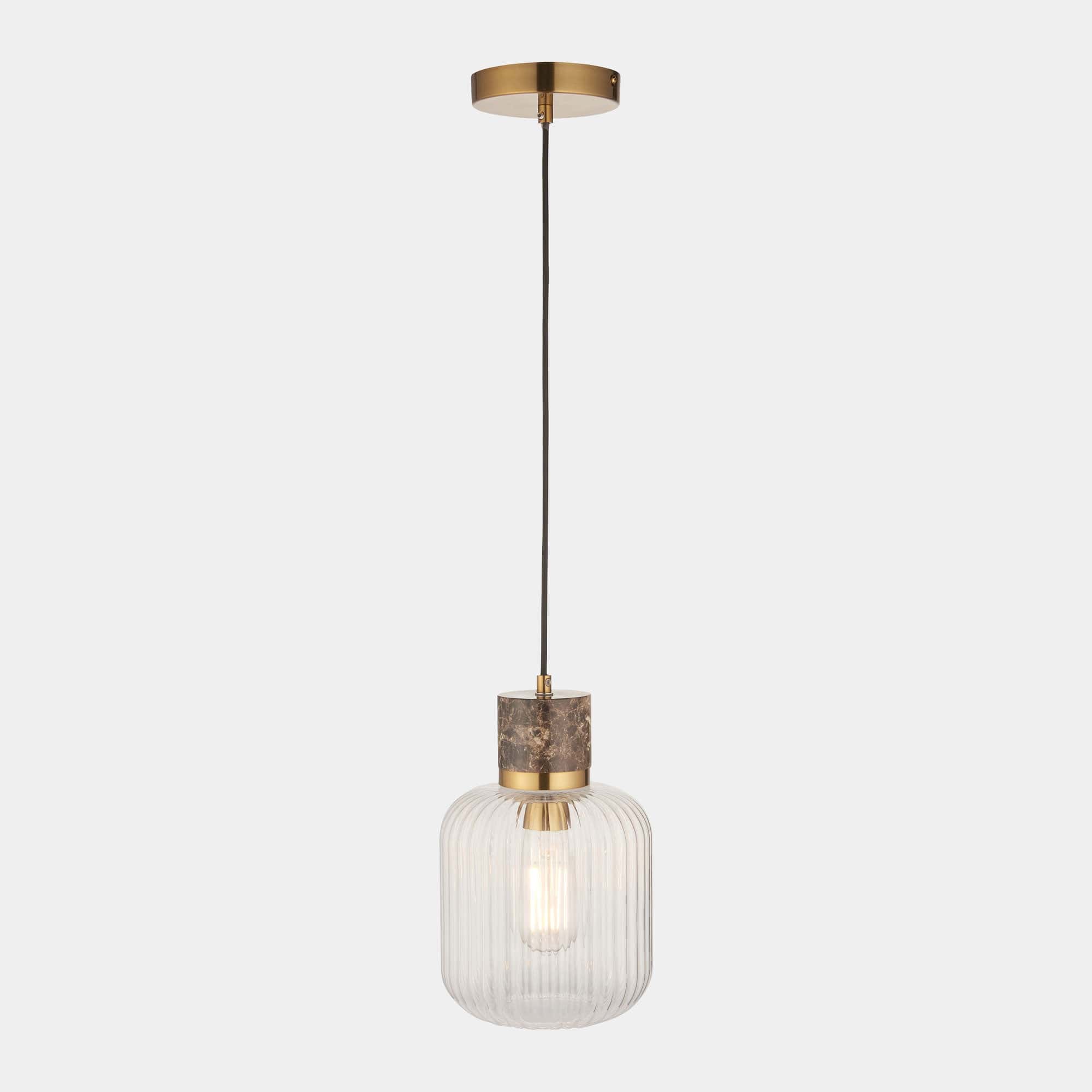 Cavern - Pendant Ceiling Light, Brown Marble