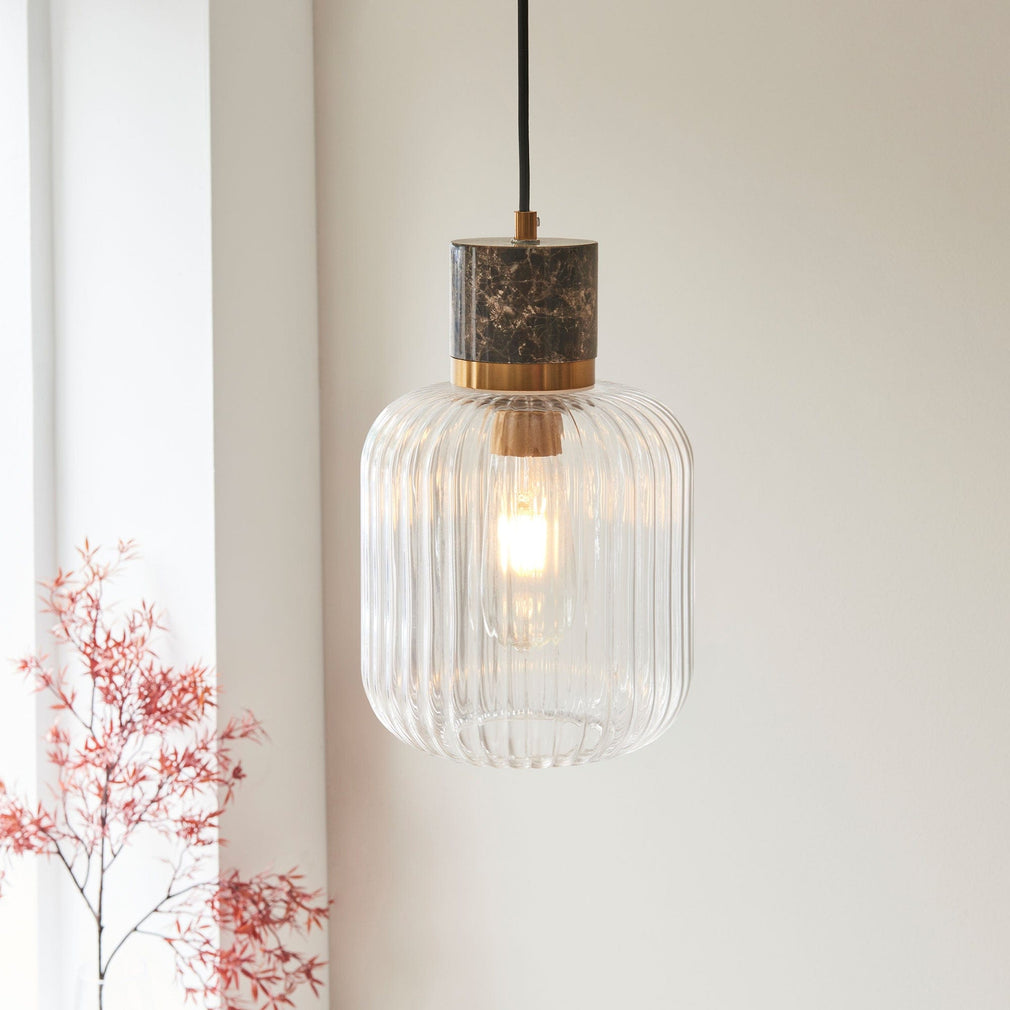 Cavern - Pendant Ceiling Light, Brown Marble