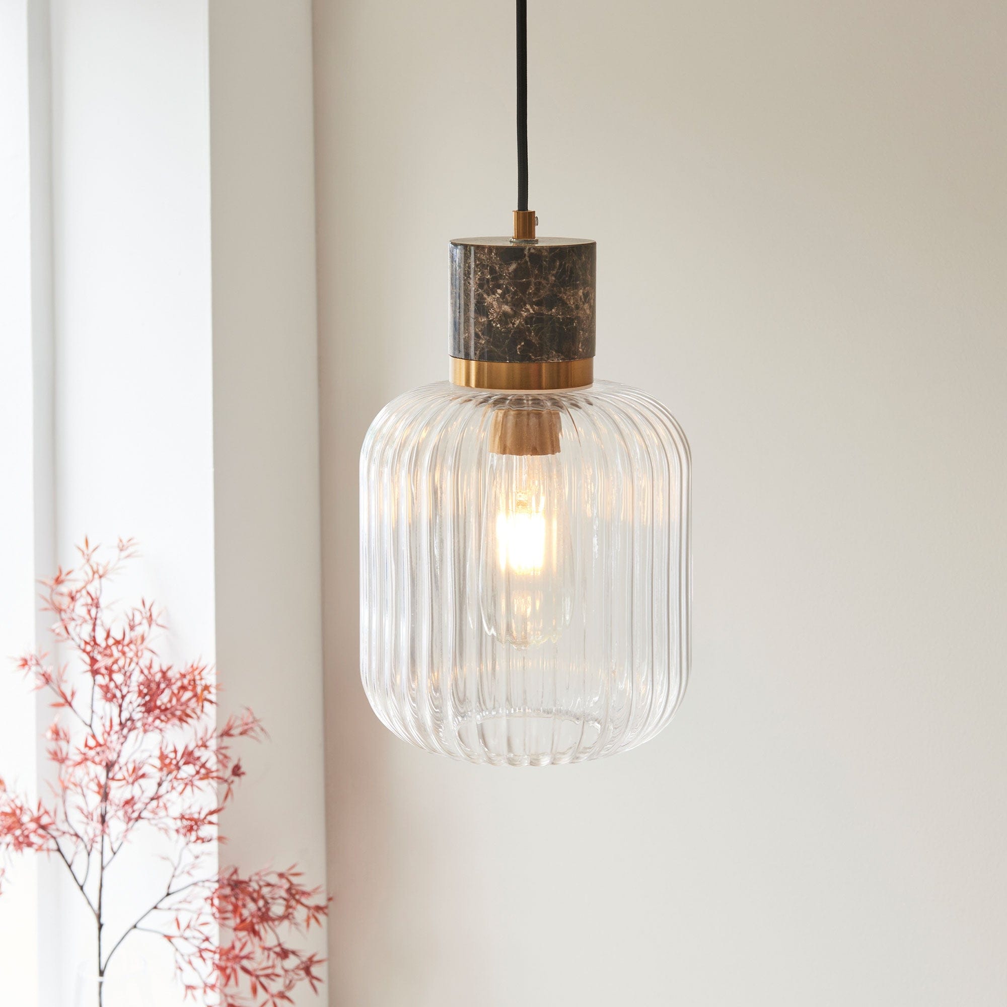 Cavern - Pendant Ceiling Light, Brown Marble