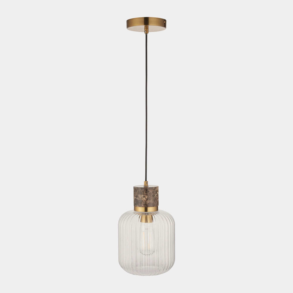 Cavern - Pendant Ceiling Light, Brown Marble