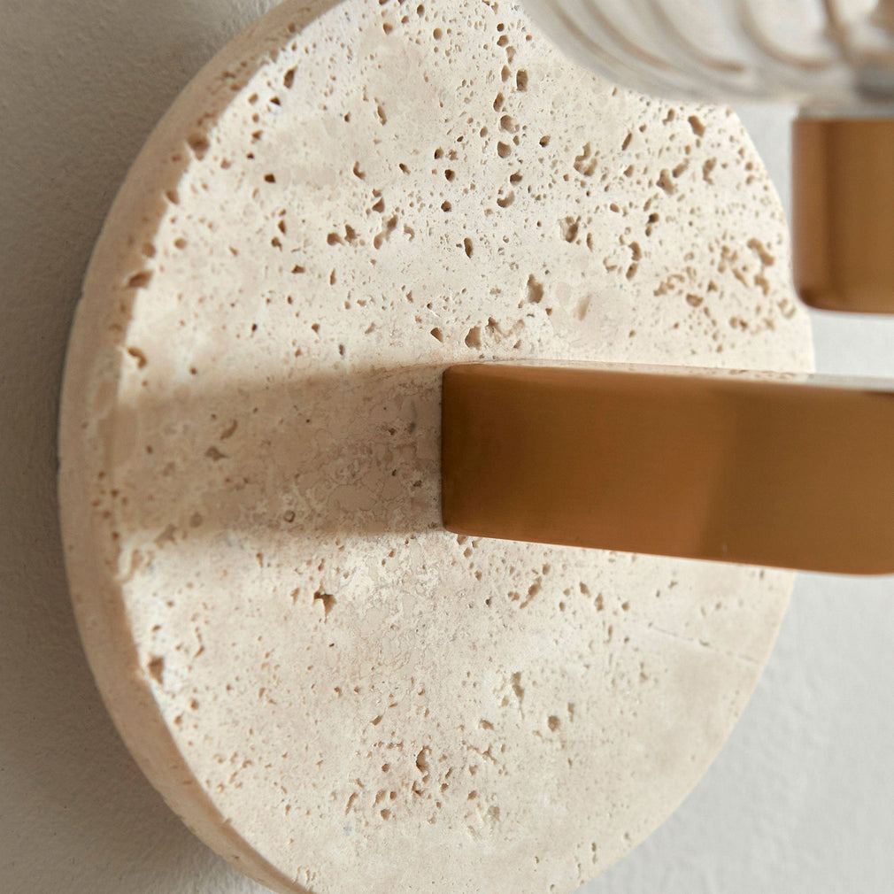 Cavern - Wall Light, Beige Marble