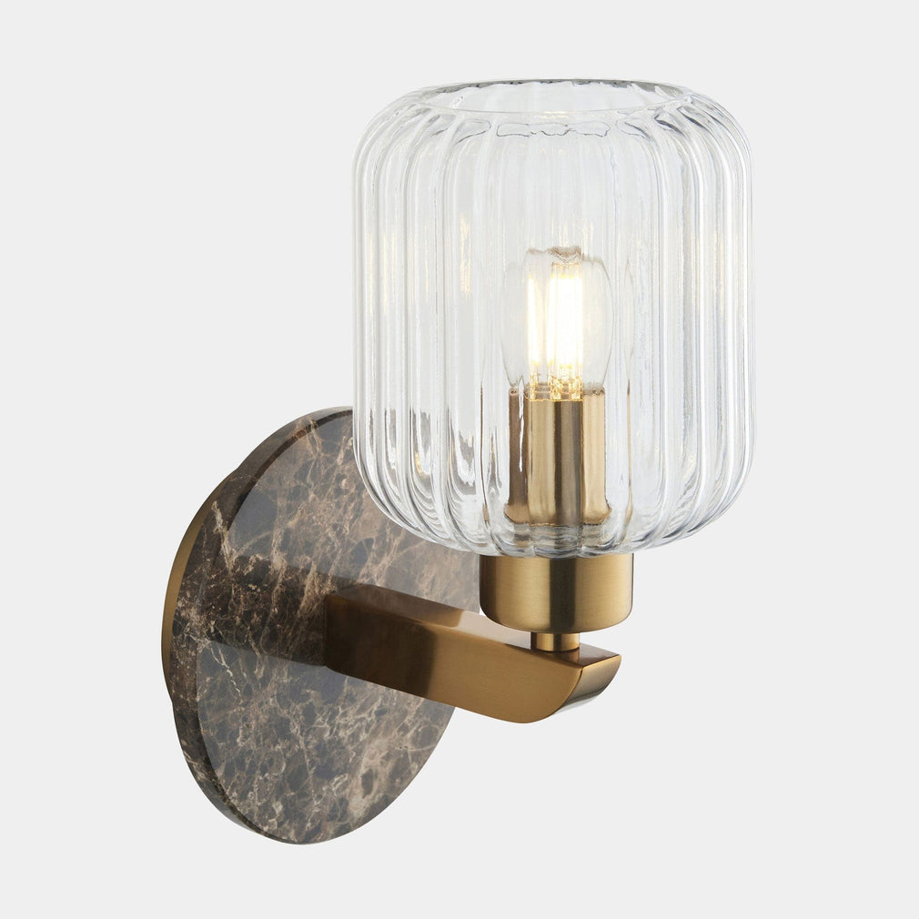 Cavern - Wall Light, Brown Marble