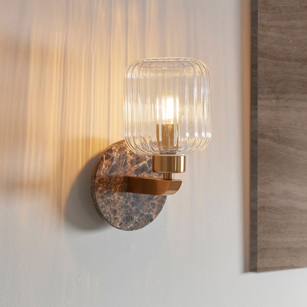 Cavern - Wall Light, Brown Marble