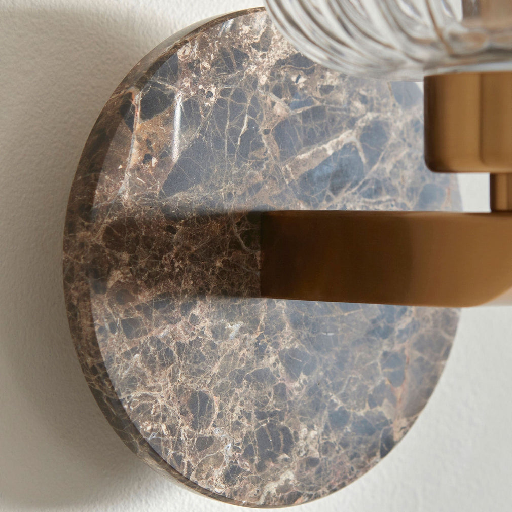 Cavern - Wall Light, Brown Marble