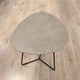 Stratus 58x55cm End Table In Alu Grey 0026GA Black Frame