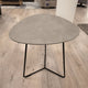 Stratus 58x55cm End Table In Alu Grey 0026GA Black Frame