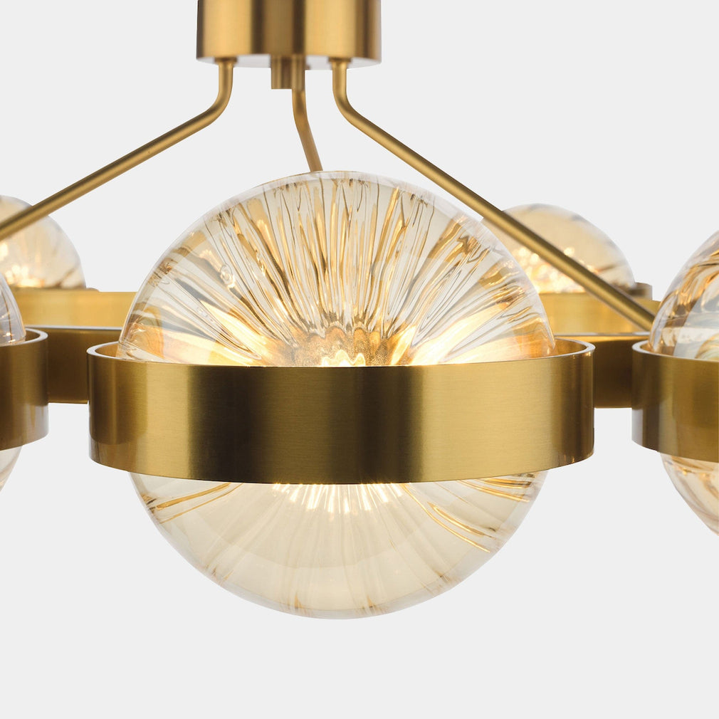 Blaise - Antique Gold 12 Light Ceiling Pendant