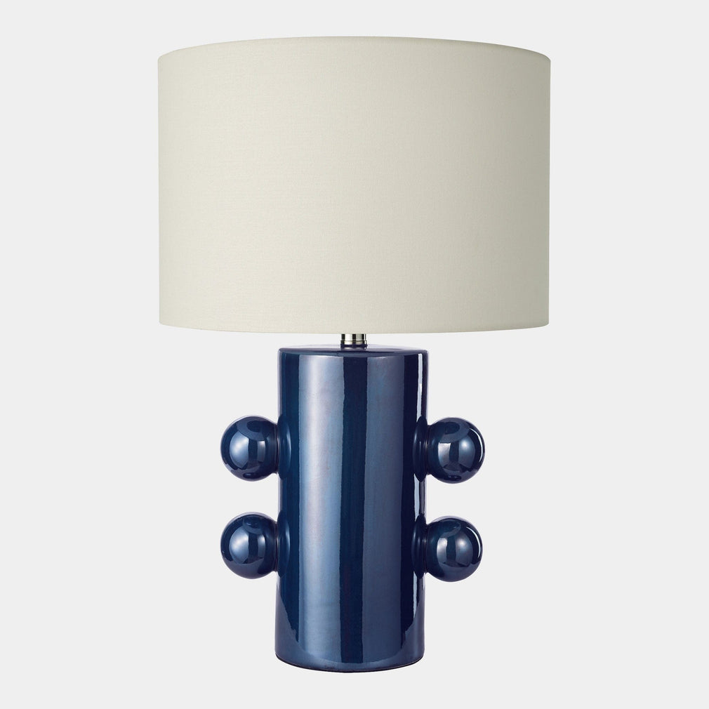 Hale - Blue and Polished Chrome Table Lamp