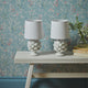 Laura Ashley Artichoke - Twin Pack White Table Lamp