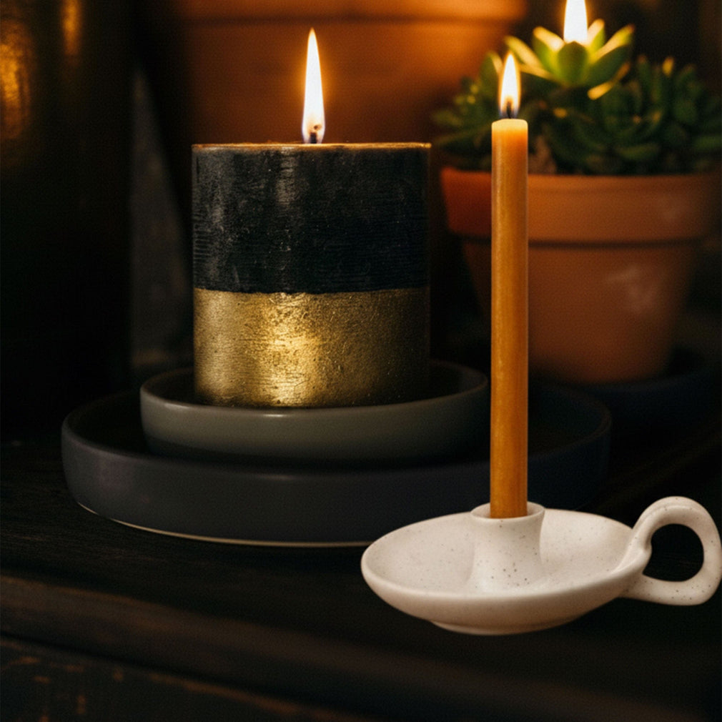 St Eval - Winter Thyme Half Dipped Pillar Candle