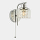 Carey - Polished Chrome & Glass Bathroom Wall Light