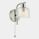 Carey - Polished Chrome & Glass Bathroom Wall Light