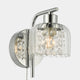 Carey - Polished Chrome & Glass Bathroom Wall Light