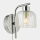 Carey - Polished Chrome & Glass Bathroom Wall Light