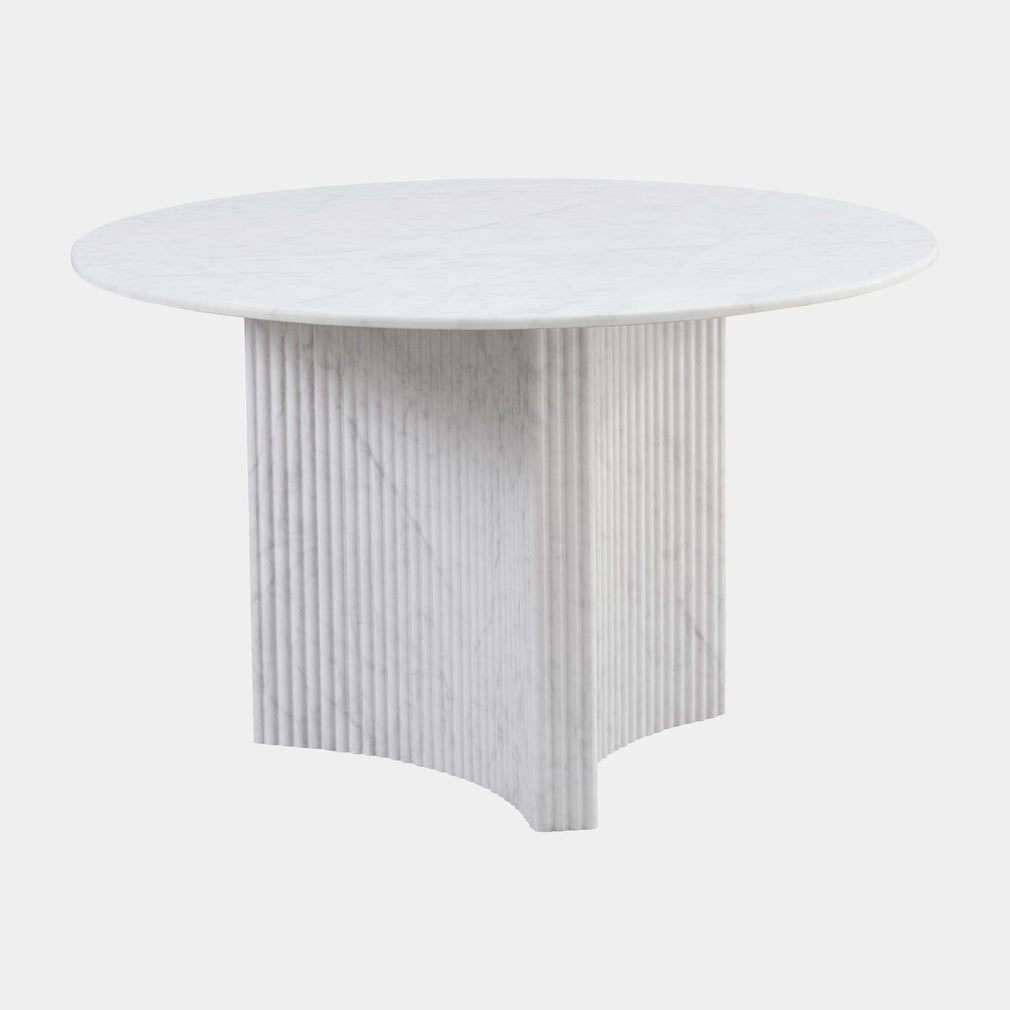 Cloud - Marble Effect Round Dining Table