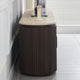 Asmara - Walnut TV Unit, Marble Effect Top