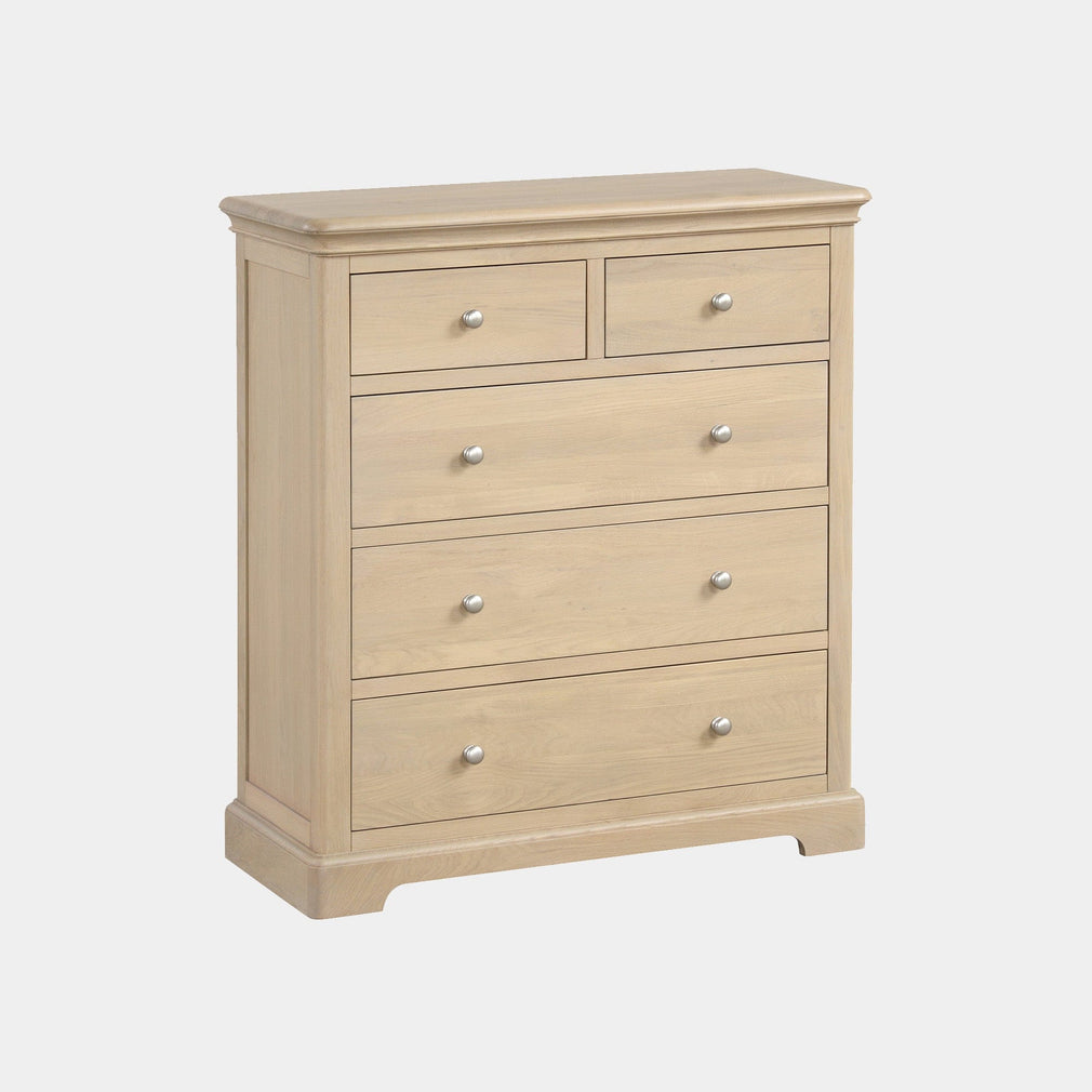 Ravenswood Oak - 5 Drawer Wide Chest, Oak